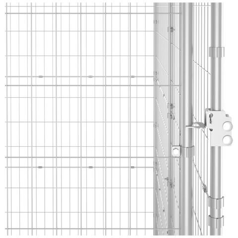 Gabbia Per Cani Da Esterno In Acciaio Zincato Con Tetto 24,2m - Foto 2
