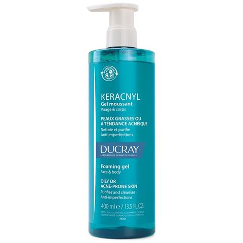 Gel Schiumogeno Detergente Viso 400ml Keracnyl Pelle Grassa Ducray - Foto 2