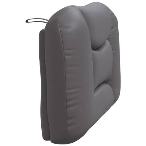 Cuscino Testiera Grigio 90 cm in Similpelle - Foto 9