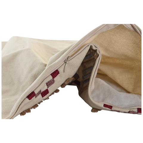 Fodera Per Cuscino Dkd Home Decor Beige 50 X 1 X 50 Cm - Foto 3
