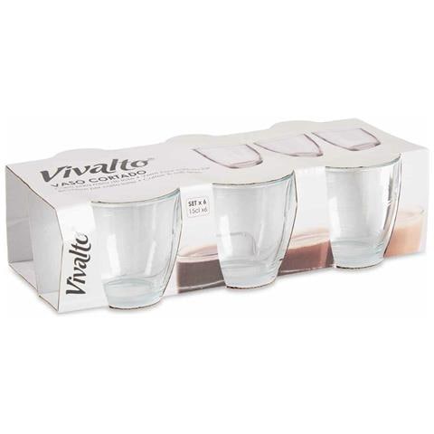 Set Di Bicchieri Trasparente Vetro 150 Ml (12 Unità) - Foto 2