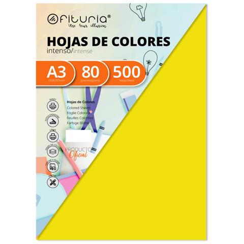 Carta Per Stampare A3 500 Fogli Giallo - Foto 1