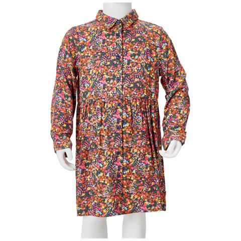 Abito Da Bambina A Maniche Lunghe Multicolore 128 - Foto 8