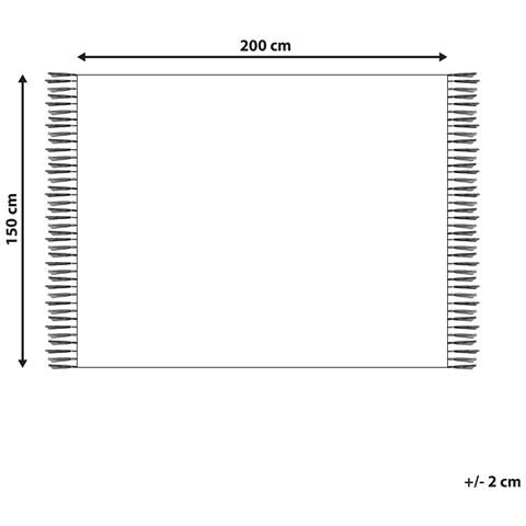 Coperta Najuy Cotone 150 X 200 Cm Beige - Foto 2