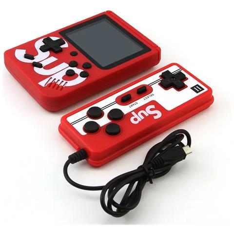 Console Emulatrice 400 Giochi Con Joystick Multigiocatore Modello Sup, Rosso - Foto 1