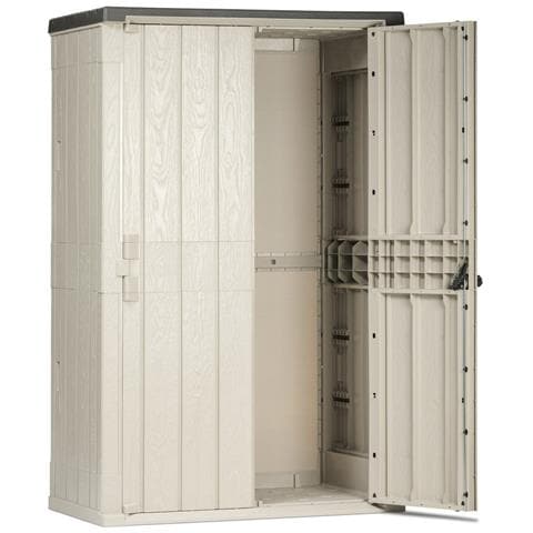 Casetta Capanno Porta Attrezzi In Resina Da Esterno Giardino A 2 Ante Lucchettabili High Stora Way Toomax - Foto 1