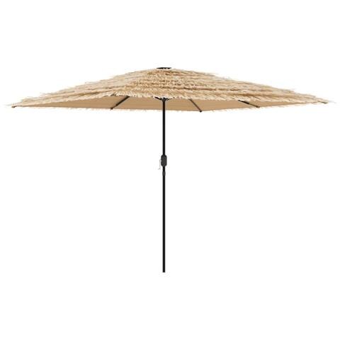 Ombrellone Giardino Con Palo In Acciaio Marrone 288x288x225 Cm - Foto 2