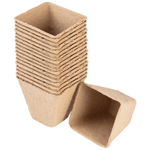 Seminatori Di Torba: 8 X 8 X 7,8 Cm, 18 Pezzi - Foto 1