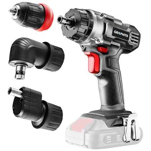 Trapano Avvitatore A Batteria Energy+ 18 V, Mandrino Rimovibile Da 10 Mm, Più Adattatore Angolare E Adattatore - Foto 1