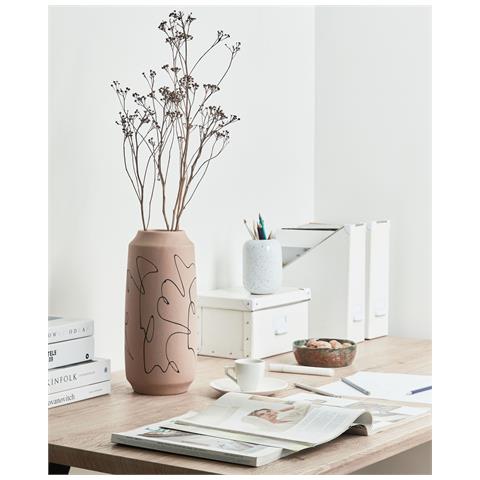 Vaso Da Fiori Sunfish Ceramica Beige Sabbia - Foto 1