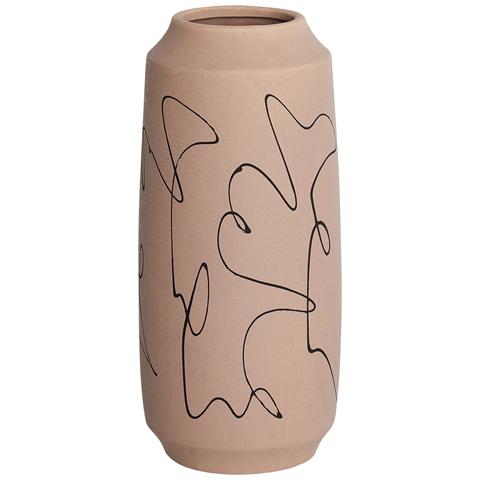Vaso Da Fiori Sunfish Ceramica Beige Sabbia - Foto 2