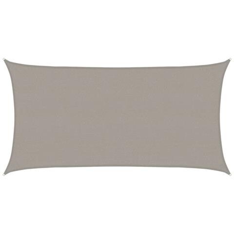 Vela Parasole 160 G /m Rettangolare Grigio Chiaro 2,5x4,5m Hdpe - Foto 1