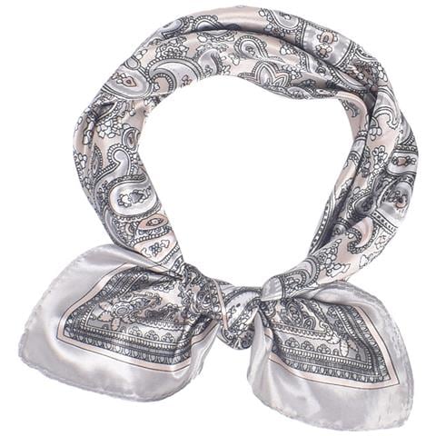 Set Di 2 Sciarpe Bandana Paisley Grey - Foto 1