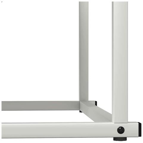 Rastrelliera per Legna da Ardere Bianca 70x43x34,5 cm - Foto 2