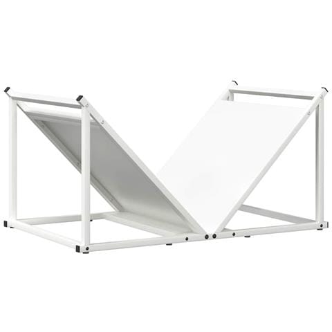 Rastrelliera per Legna da Ardere Bianca 70x43x34,5 cm - Foto 1