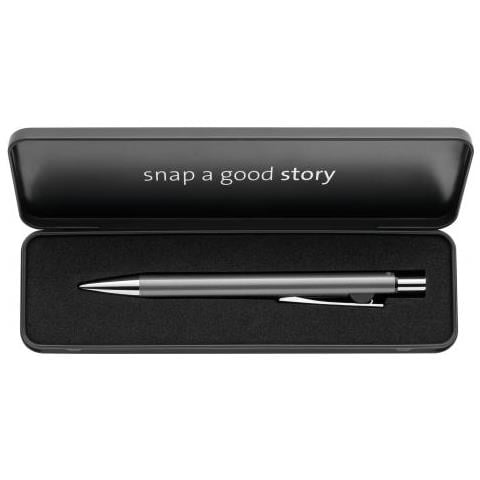 Kugelschreiber Snap Metalic K10 Platin Im Etui Blu Penna A Sfera Retrattile A Clip Medio 1 Pz - Foto 3