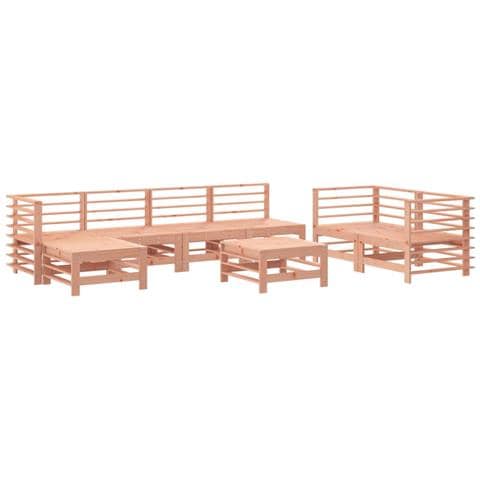 Set Salotto Da Giardino 8 Pz In Legno Massello Di Douglas - Foto 2
