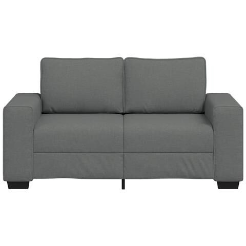 Divano a 2 Posti Grigio Scuro 120 cm in Tessuto - Foto 2