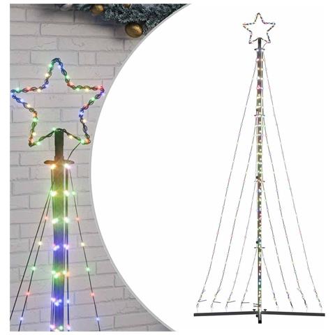 Albero Di Natale A Led 447 Led Colorato 249 Cm - Foto 2