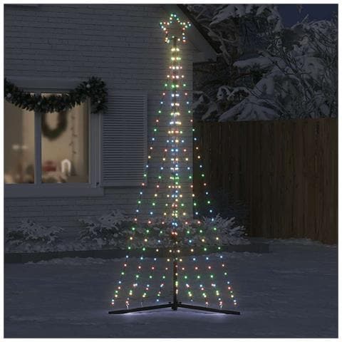Albero Di Natale A Led 447 Led Colorato 249 Cm - Foto 3