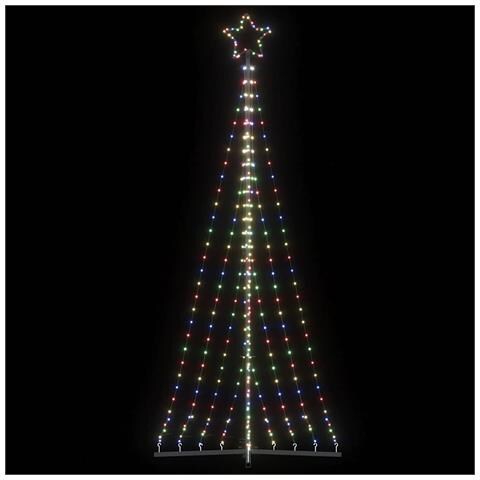 Albero Di Natale A Led 447 Led Colorato 249 Cm - Foto 1