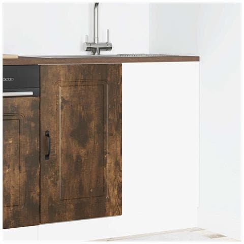 Base Da Cucina Kalmar Rovere Fumo In Legno Multistrato - Foto 3