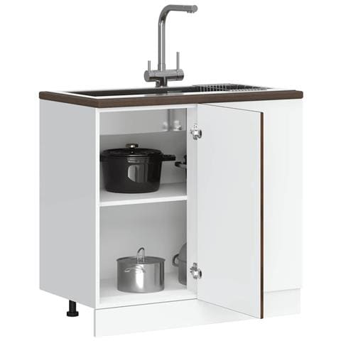 Base Da Cucina Kalmar Rovere Fumo In Legno Multistrato - Foto 1