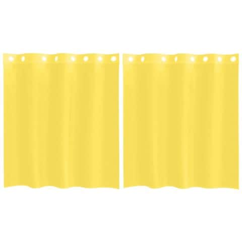 Tende In Voile Con Occhielli 2 Pz Giallo - Foto 2