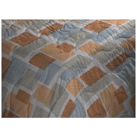 Trapuntino Piumino Estivo Primaverile 100gr Mq Leggero Disegno Square 1 Piazza E Mezza Arancio - Foto 2