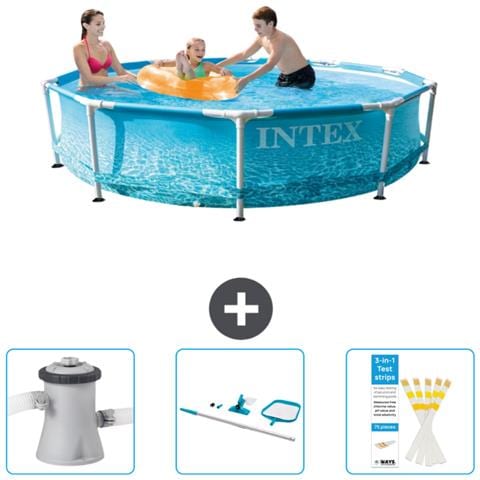 Piscina Fuori Terra - In Giro - 305x305x76 Cm - Blu - Include Accessori Coordinati Cb82 - Foto 1