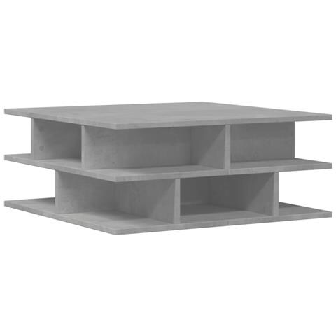 Tavolino Da Salotto Grigio Cemento 70x70x29cm Legno Multistrato - Foto 1