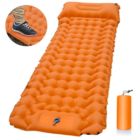 Materassino Gonfiabile Per Campeggio Ed Escursionismo Orange - Foto 1
