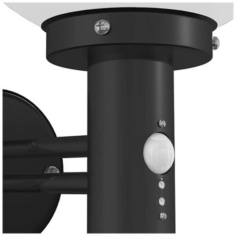 Luci da Parete da Esterno con Sensore 2 pz Acciaio Inossidabile Nero IP44 - Foto 9