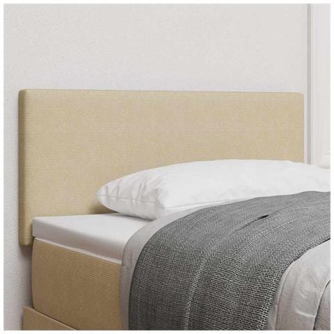 Testiera  Design Semplice Verde Chiaro Grigio 80 cm Tessuto Velluto - Foto 2