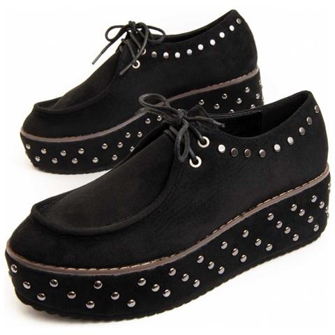 Montevita Scarpa Con Zeppa Trenca Nero . - Foto 1