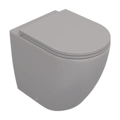 Sanitari Filomuro Opaco Infinity: Vaso, Bidet, Copriwater Soft-close - Grigio Pietra Opaco - Foto 1