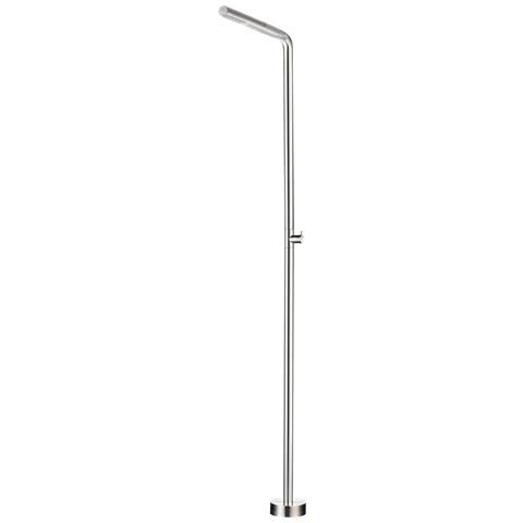 Imex Doccia Piscina In Acciaio 316 Colore Acciaio Con Diffusore Anticalcare Rubinetto Monoforo Per Acqua Fredda E Base Decorativa Ø160mm - Modello Texas - Foto 2