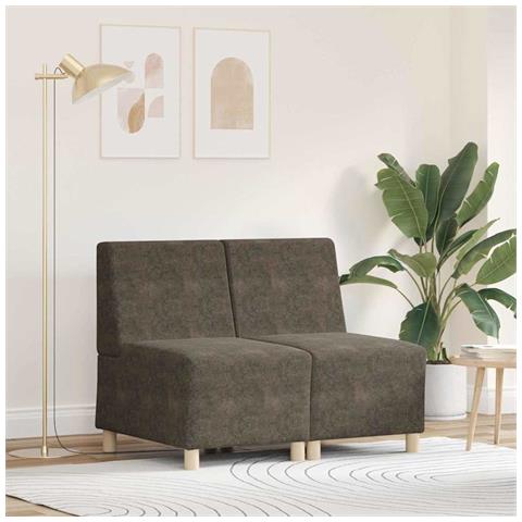 Poltrona Sofa 2 pcs Grigio scuro 55 x 74 x 82 cm - Foto 2