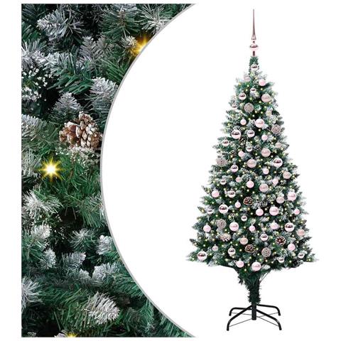 Albero di Natale artificiale con 300 LED Verde 180 cm - Foto 1