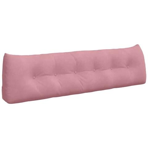Cuscino per Schiena Rosa 180 x 24 x 50 cm Velluto - Foto 1