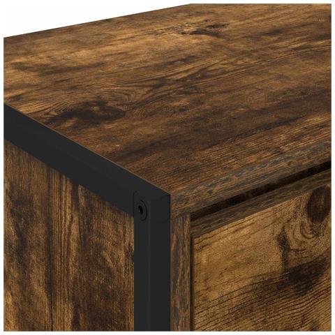 Mobile TV Quercia Fumosa 100 x 36 x 49,5 cm Legno multistrato - Foto 9