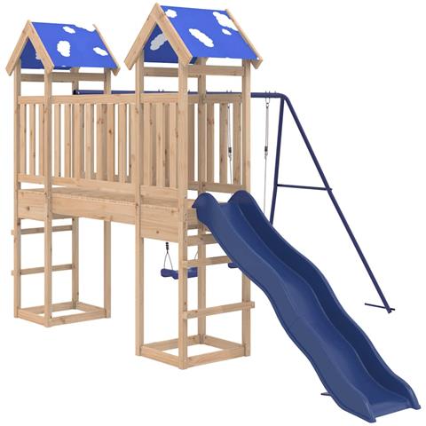 Set da Gioco da Esterno in Legno Massello di Pino - Foto 1