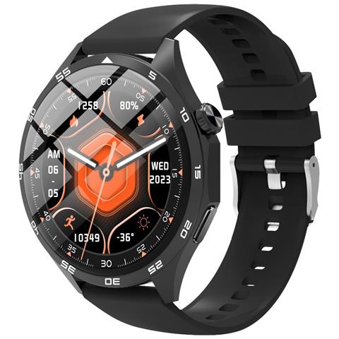Smartwatch Multifunzionale Con Chiamate Bluetooth, Monitoraggio Della Frequenza Cardiaca E Quadrante Personalizzabile Black - Foto 7