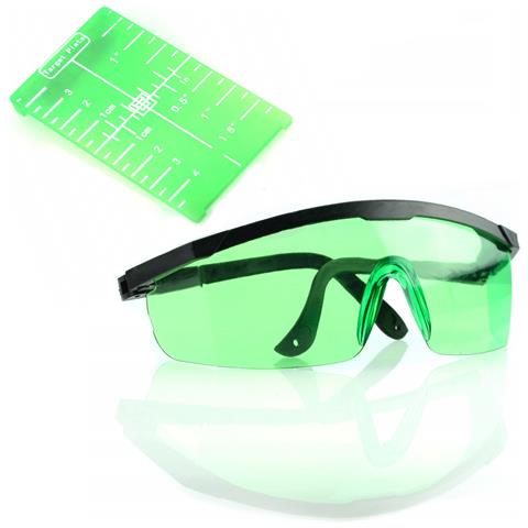 Occhiali Protettivi Laser - Protezione Occhi 505-540 Nm | Alta Trasmissione Luminosa | Set Con Targa Verde Magnetica - Foto 1