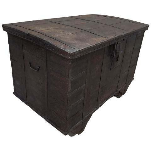 Baule In Legno Fatta A Mano 120x72x82h Cm - Foto 1