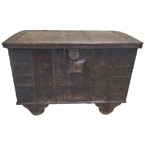 Baule In Legno Fatta A Mano 120x72x82h Cm - Foto 2