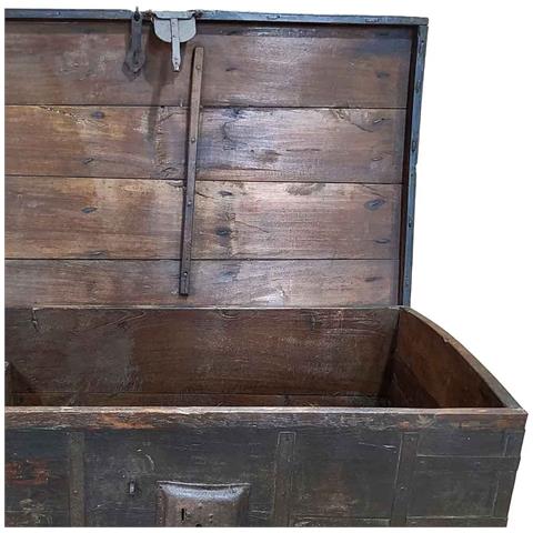 Baule In Legno Fatta A Mano 120x72x82h Cm - Foto 7