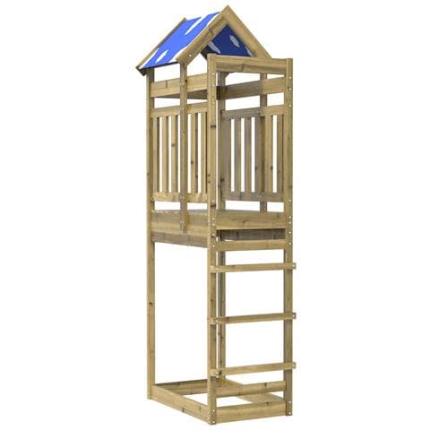 Torre da Gioco Marrone Legno Impregnato Solido - Foto 1