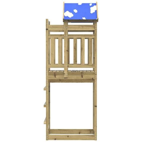 Torre da Gioco Marrone Legno Impregnato Solido - Foto 2