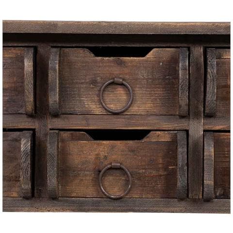 Tavolino Da Ingresso In Legno Con 6 Cassetti 105x45,5x82h Cm - Foto 7